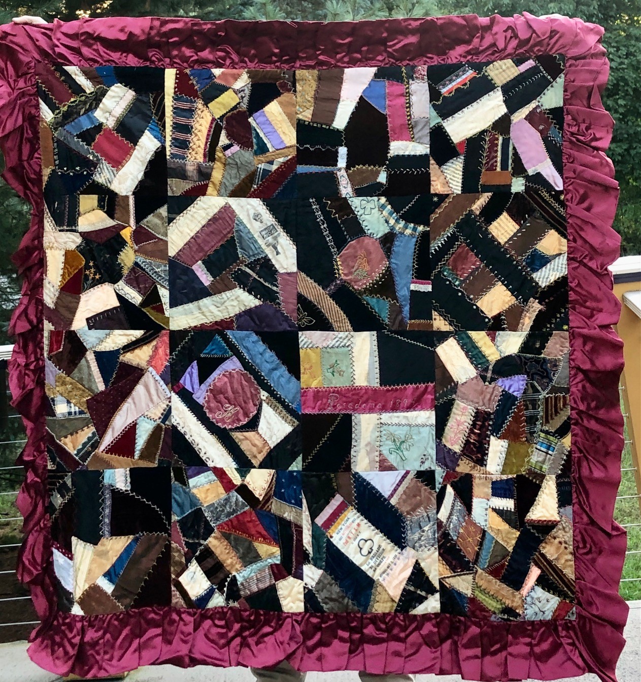 19th century crazy quilt