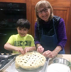 JoAnn Janjigian with Latest budding chef, grandson AJ
